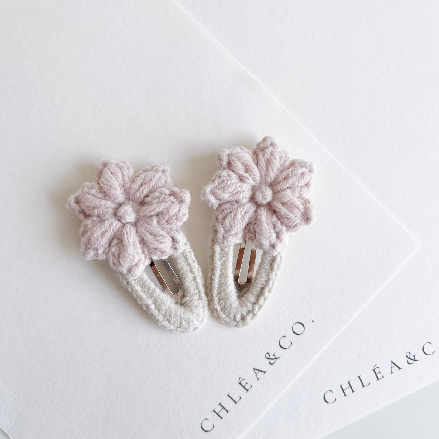 Set of 2 Crochet Clips Lily May - Chléa & Co.