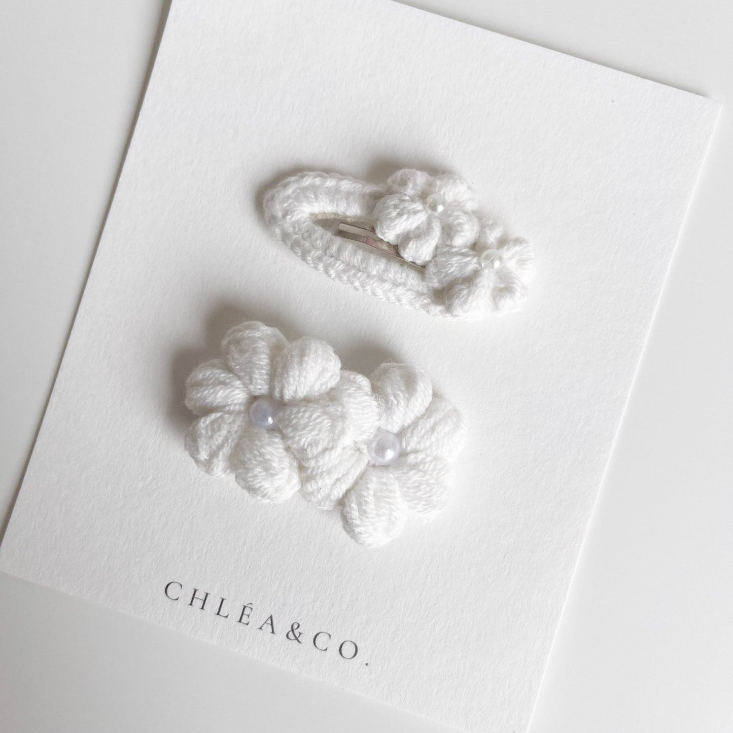 Set of 2 Mini Periwinkle Crochet Clips - Chléa & Co.