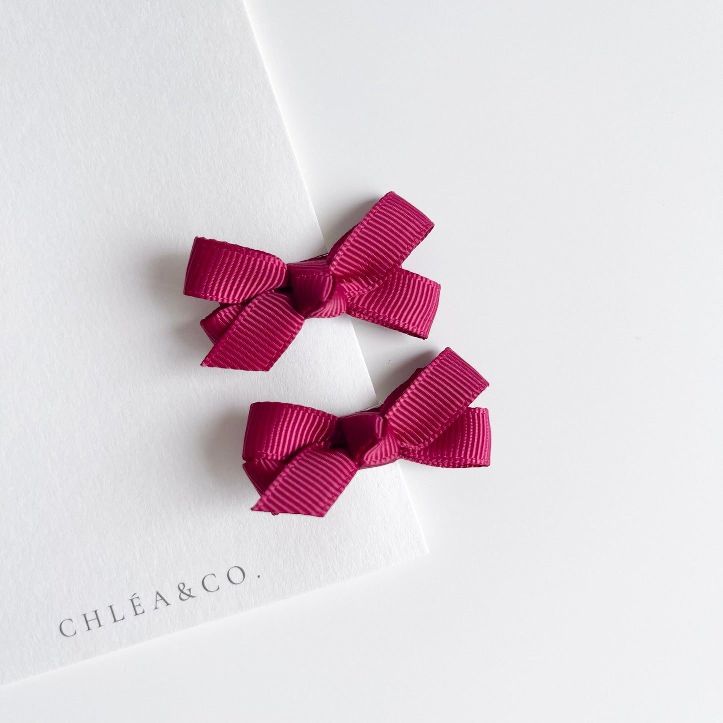 Set of 2 Petite Ribbon Bows - Chléa & Co.