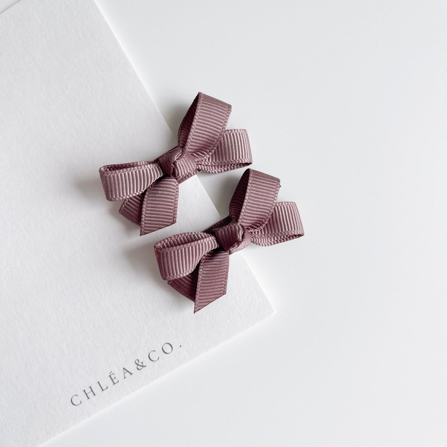 Set of 2 Petite Ribbon Bows - Chléa & Co.