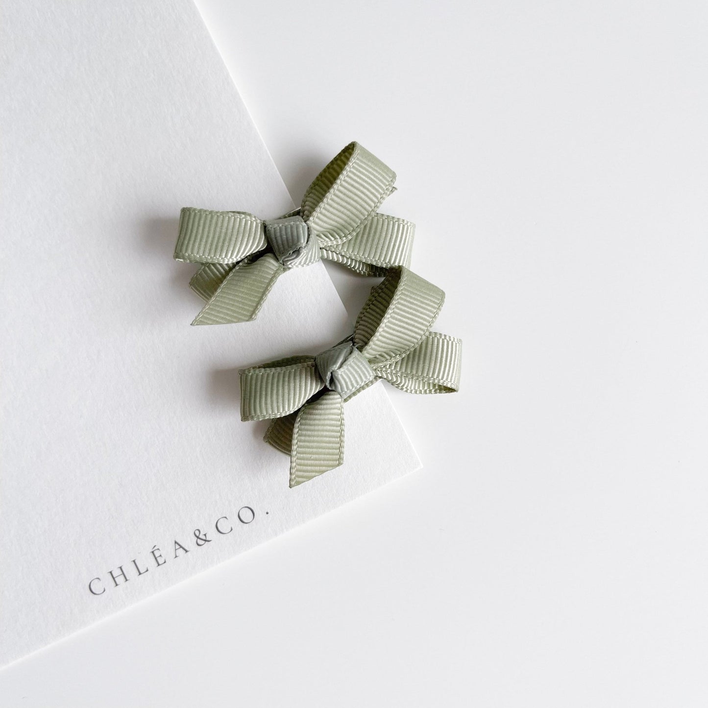 Set of 2 Petite Ribbon Bows - Chléa & Co.