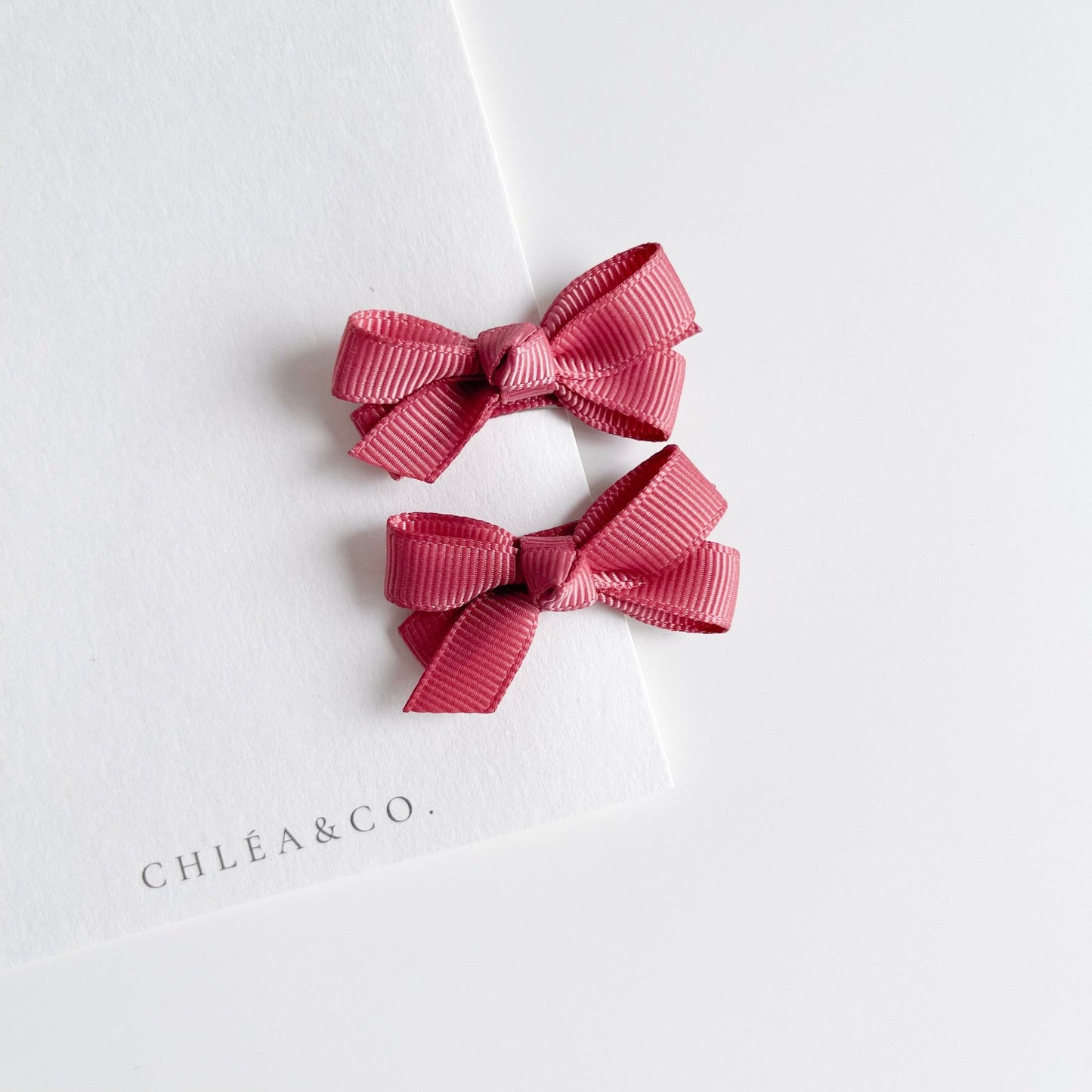 Set of 2 Petite Ribbon Bows - Chléa & Co.