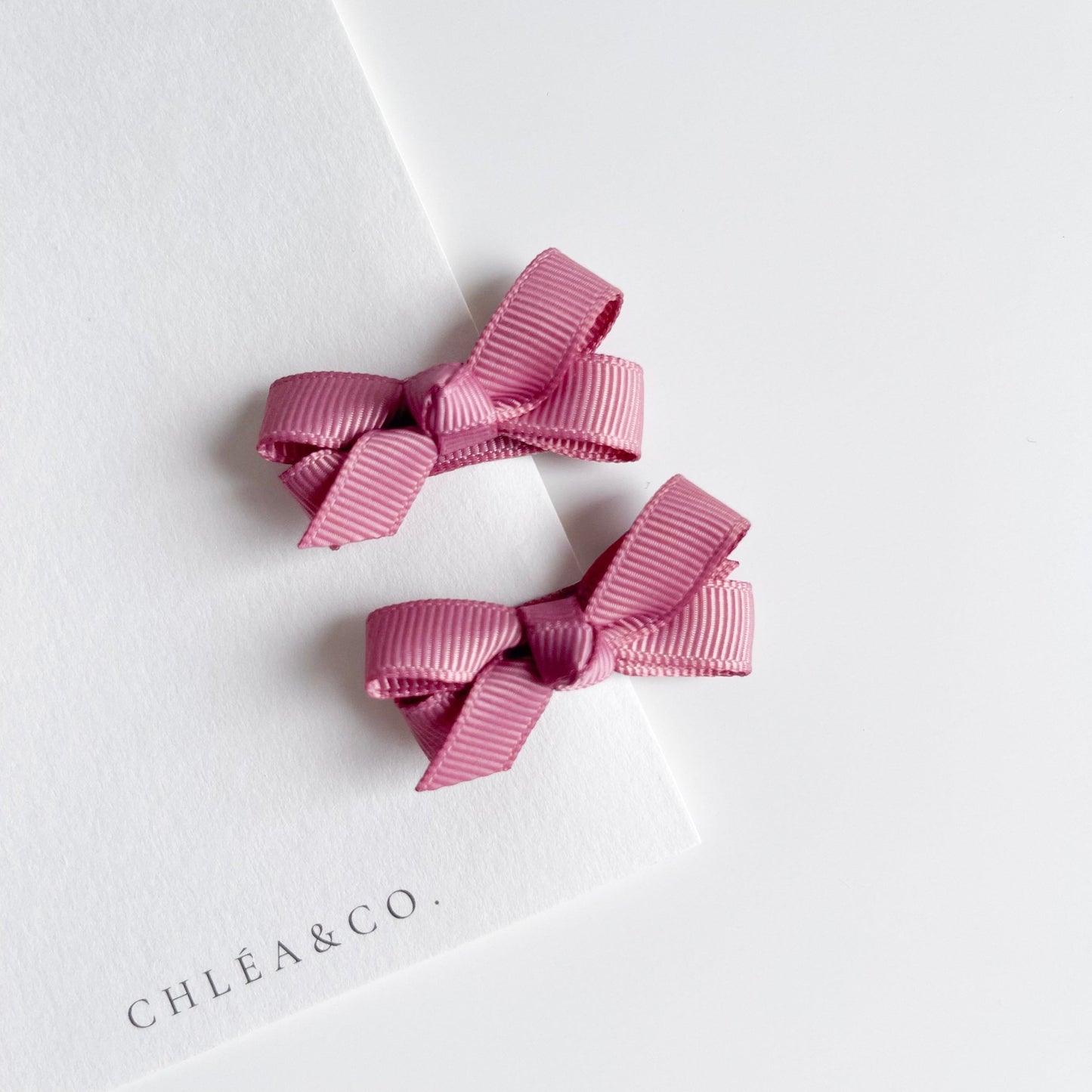 Set of 2 Petite Ribbon Bows - Chléa & Co.
