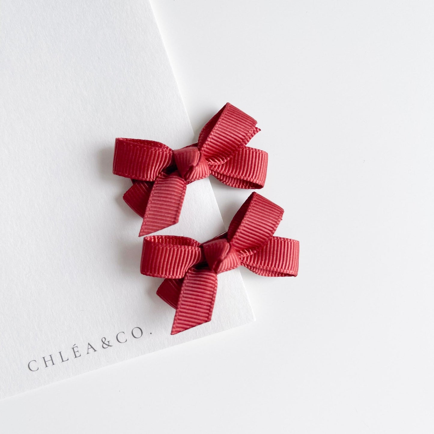 Set of 2 Petite Ribbon Bows - Chléa & Co.