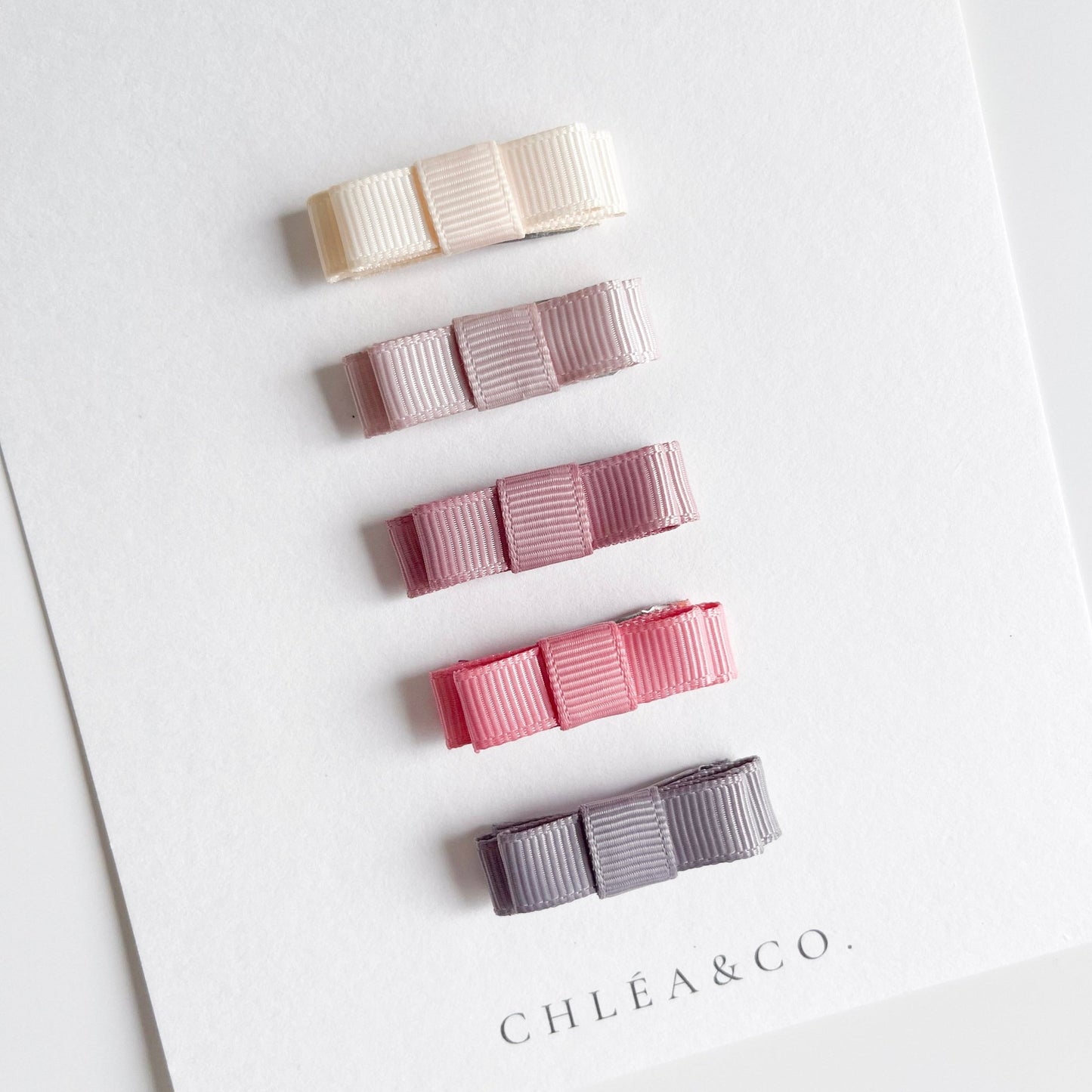 Set of 5 Mini Ribbon Bows - Chléa & Co.