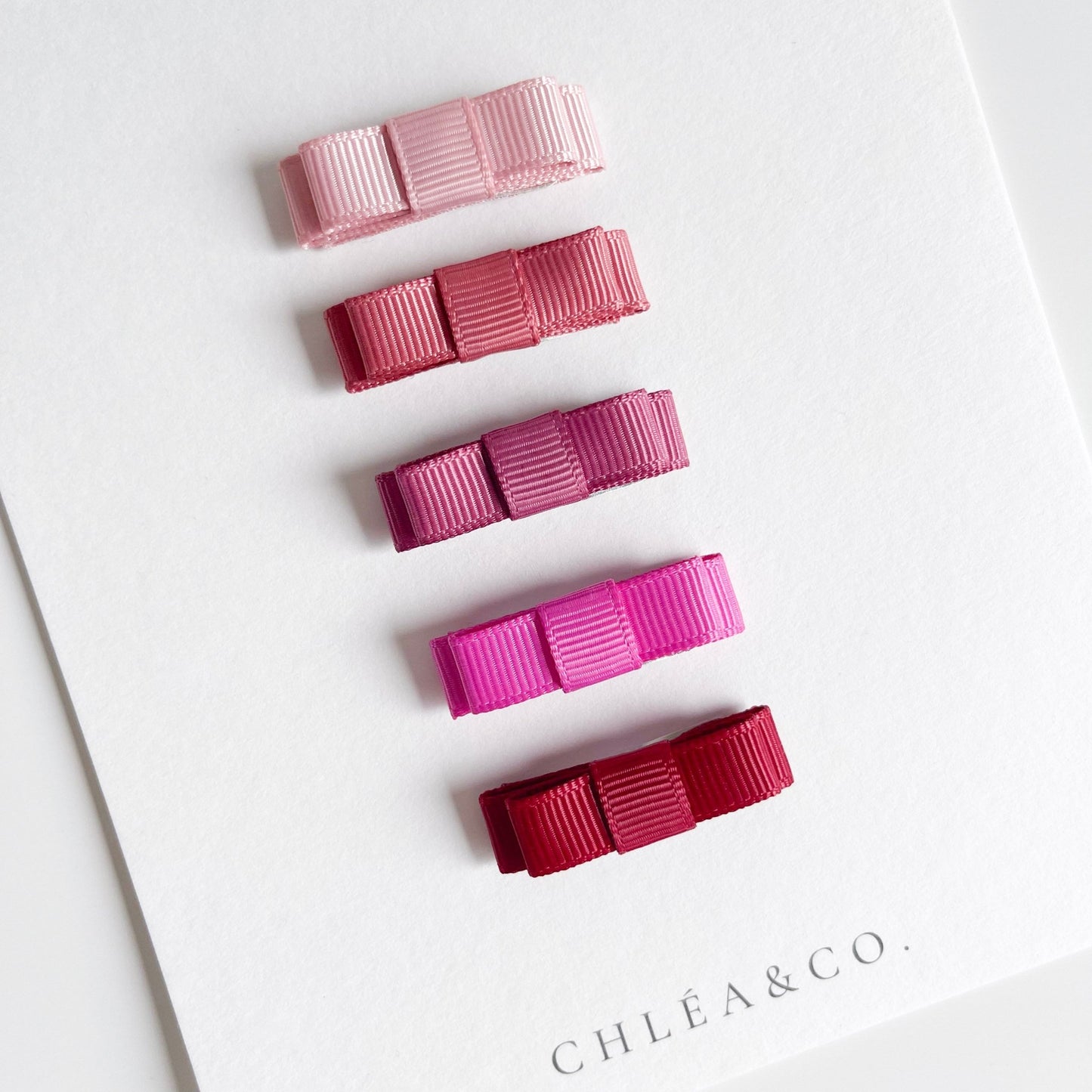 Set of 5 Mini Ribbon Bows - Chléa & Co.