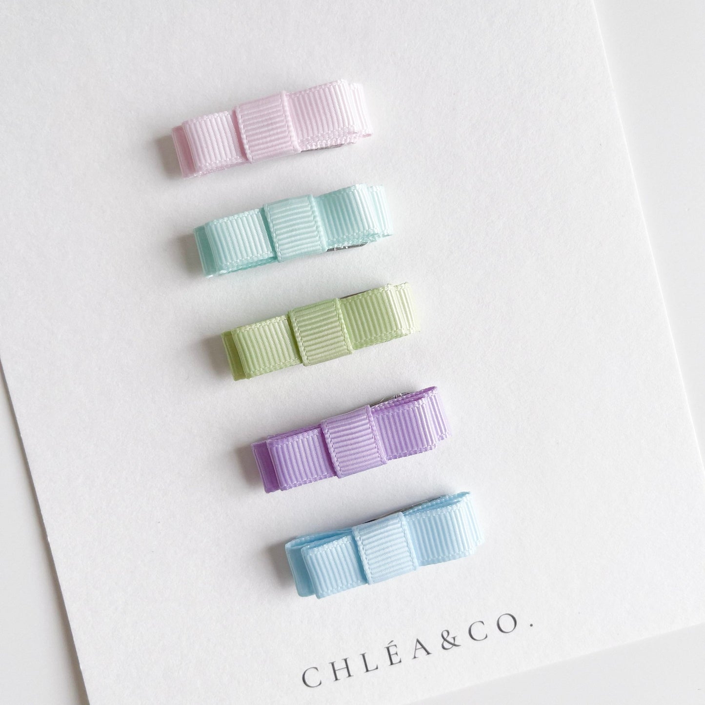 Set of 5 Mini Ribbon Bows - Chléa & Co.