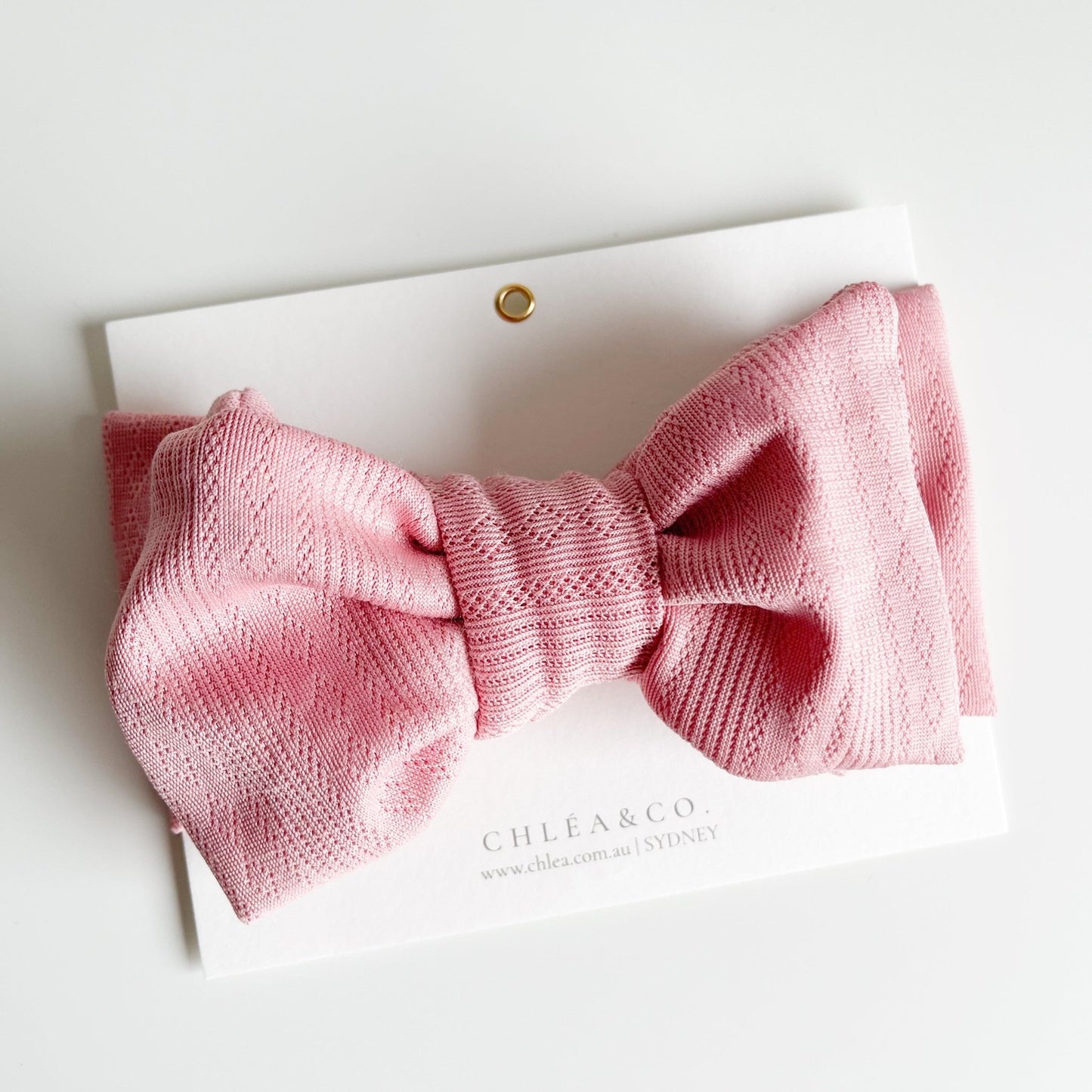 Soft Pointelle Topknot Headband - Chléa & Co.