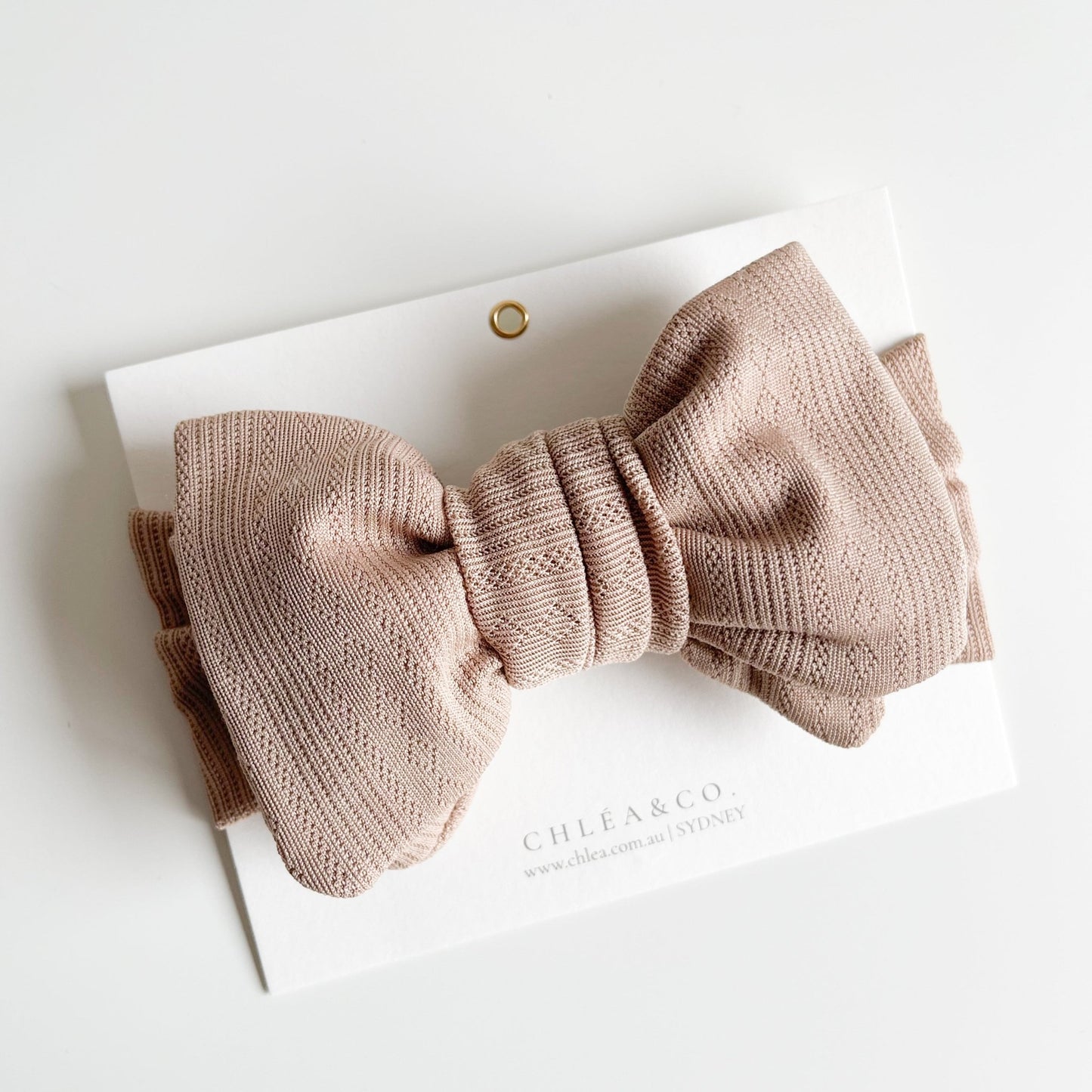 Soft Pointelle Topknot Headband - Chléa & Co.