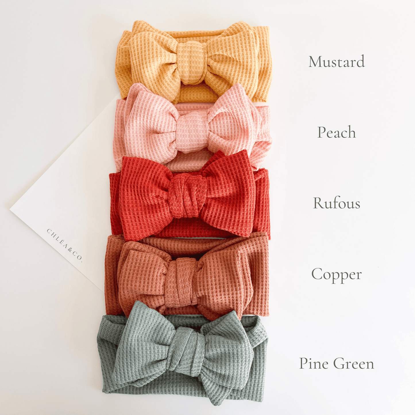 Waffle Bow Headband - Chléa & Co.