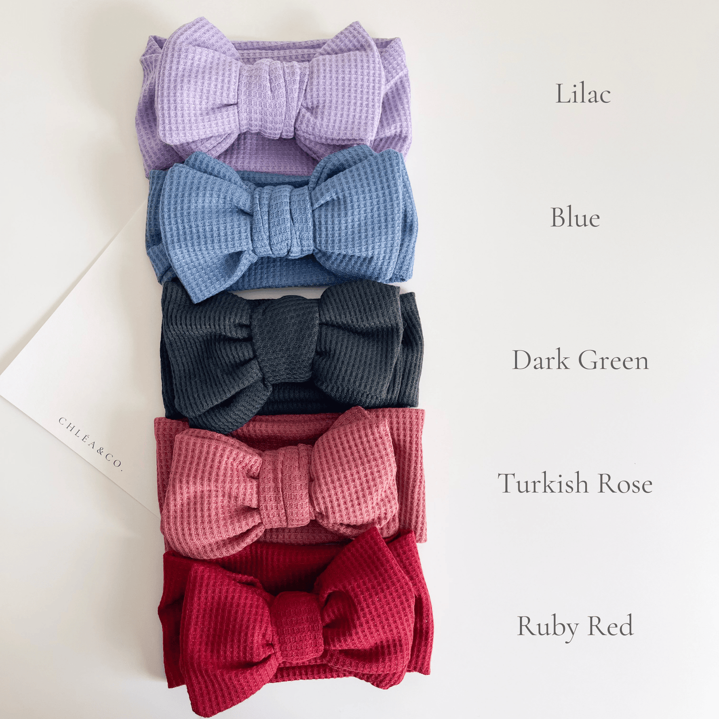 Waffle Bow Headband - Chléa & Co.