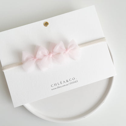 Petite Ballerina Tulle Bow Headband