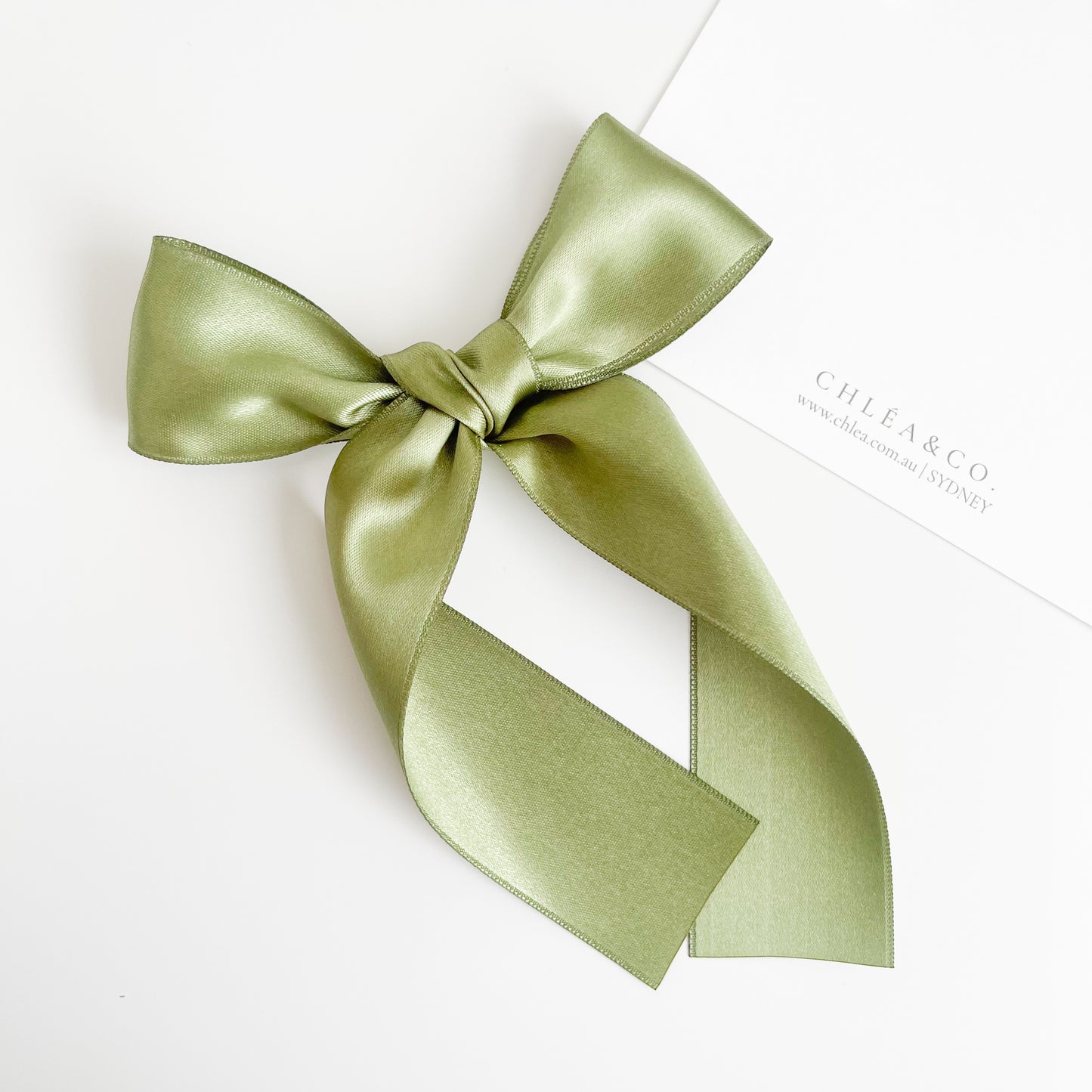 Signature Satin Long Tail Bow |  Petite XL