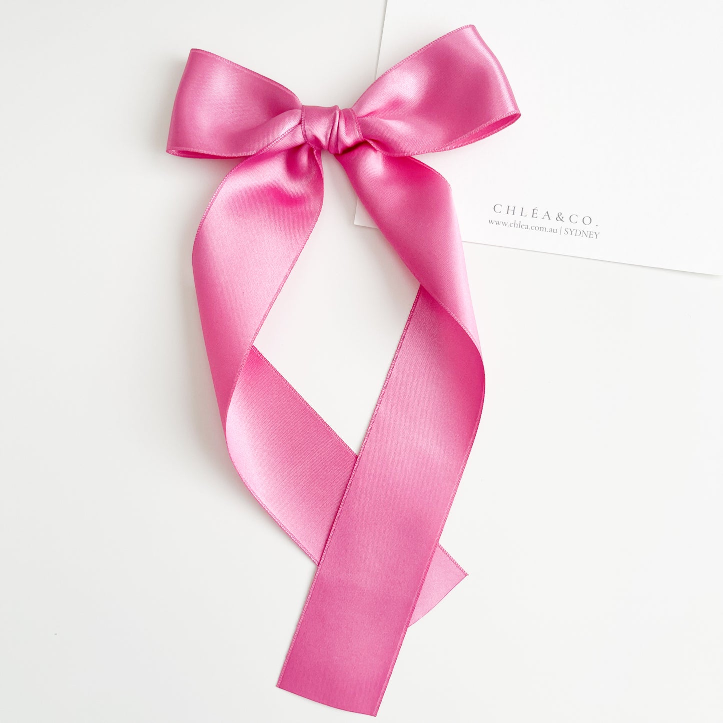 Signature Satin Long Tail Bow | Standard