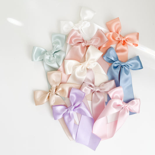 Signature Satin Long Tail Bow |  Petite XL