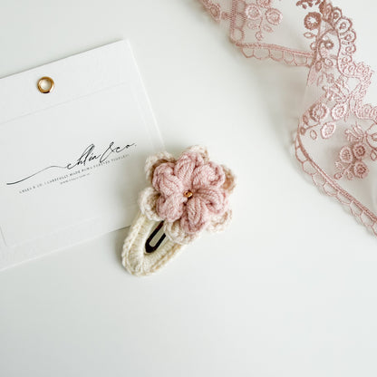 Beatrice Rose Crochet Hair Clip