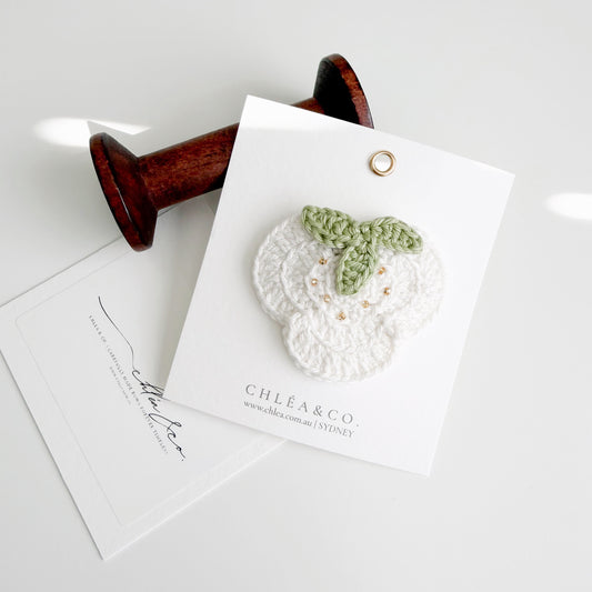 Olive Crochet Clip
