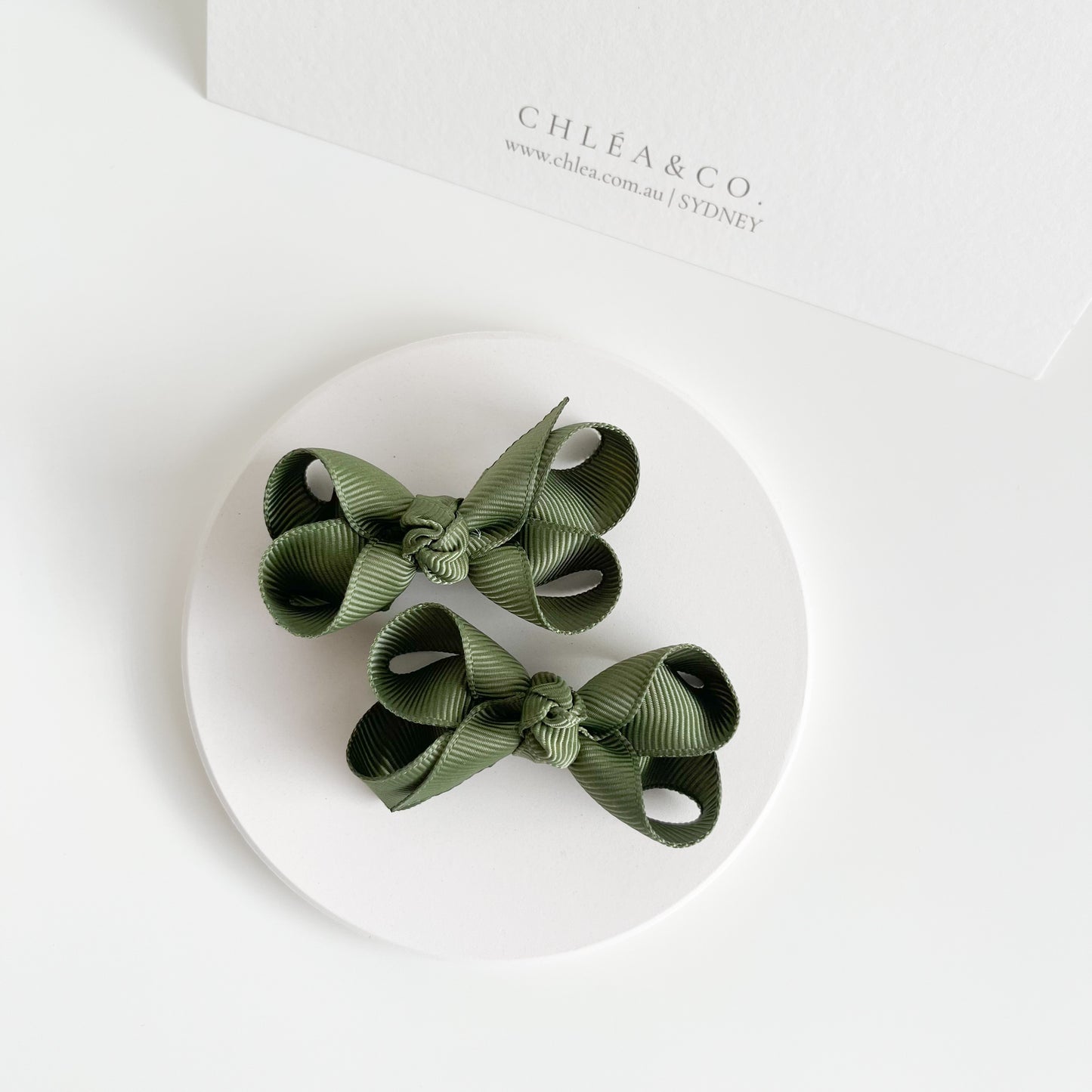 Petite Emilia Pigtail Bow Set