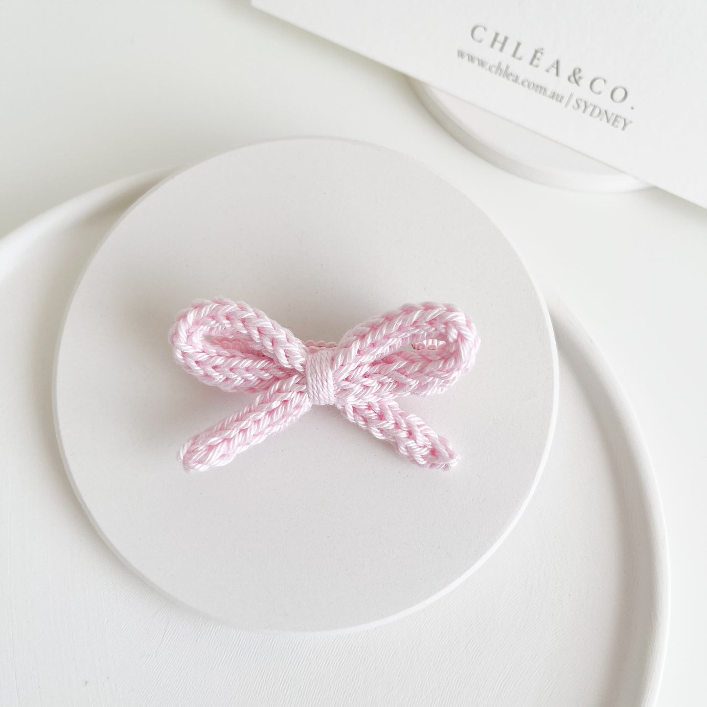 Soleil Bow Crochet Clip