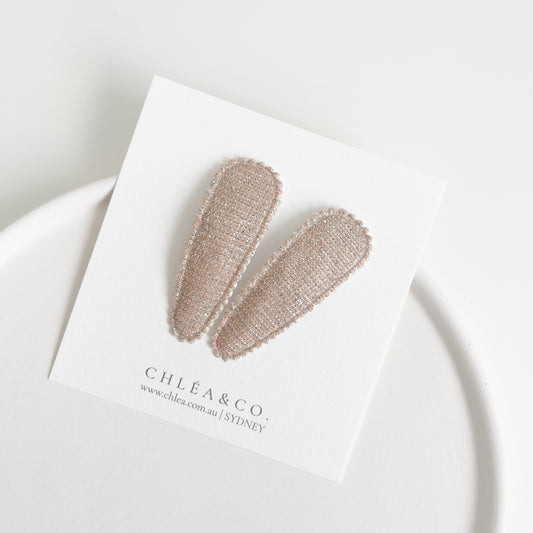 Luna Fabric Covered Snap Clip