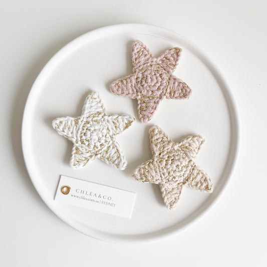 Twinkle Star Crochet Clip