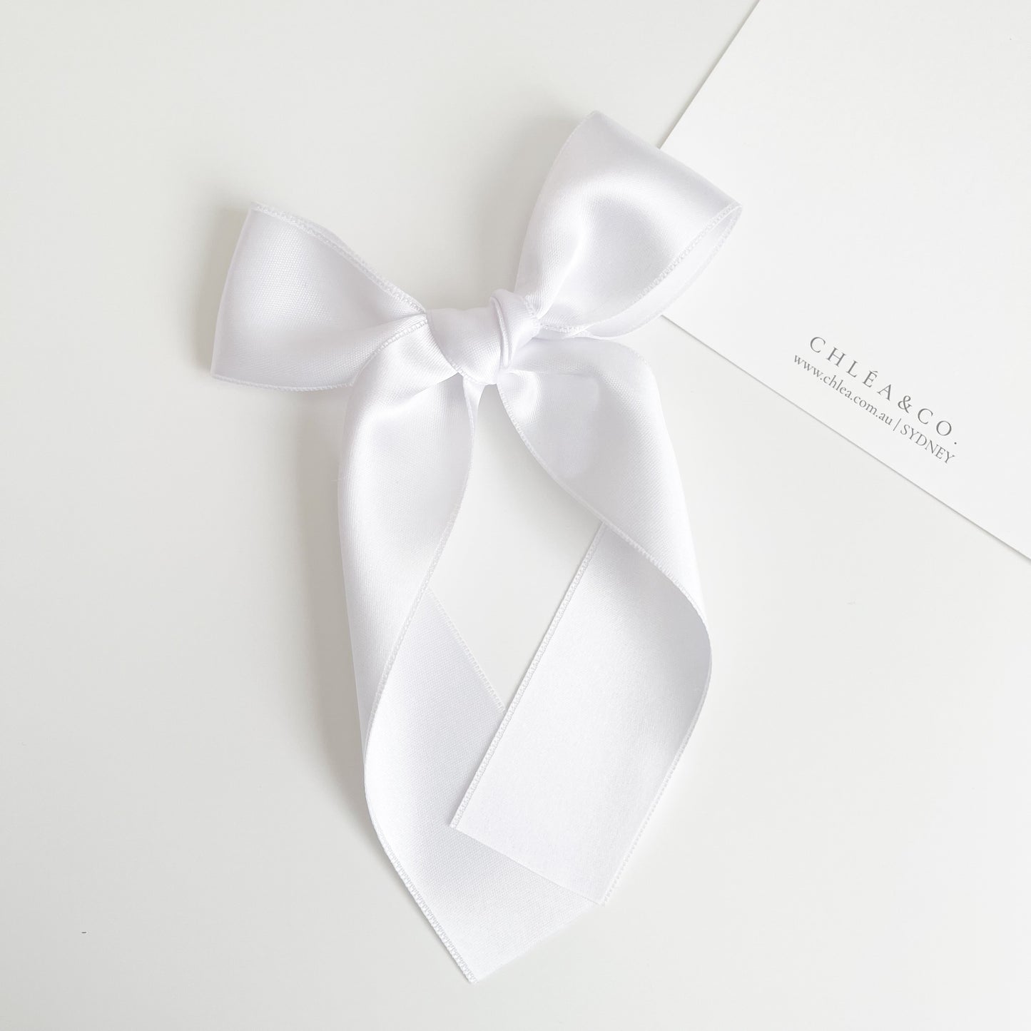 Signature Satin Long Tail Bow |  Petite XL