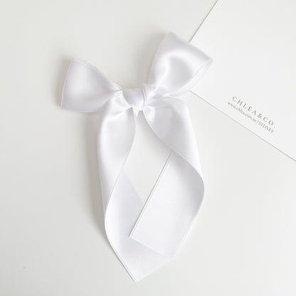 Signature Satin Long Tail Bow |  Petite XL