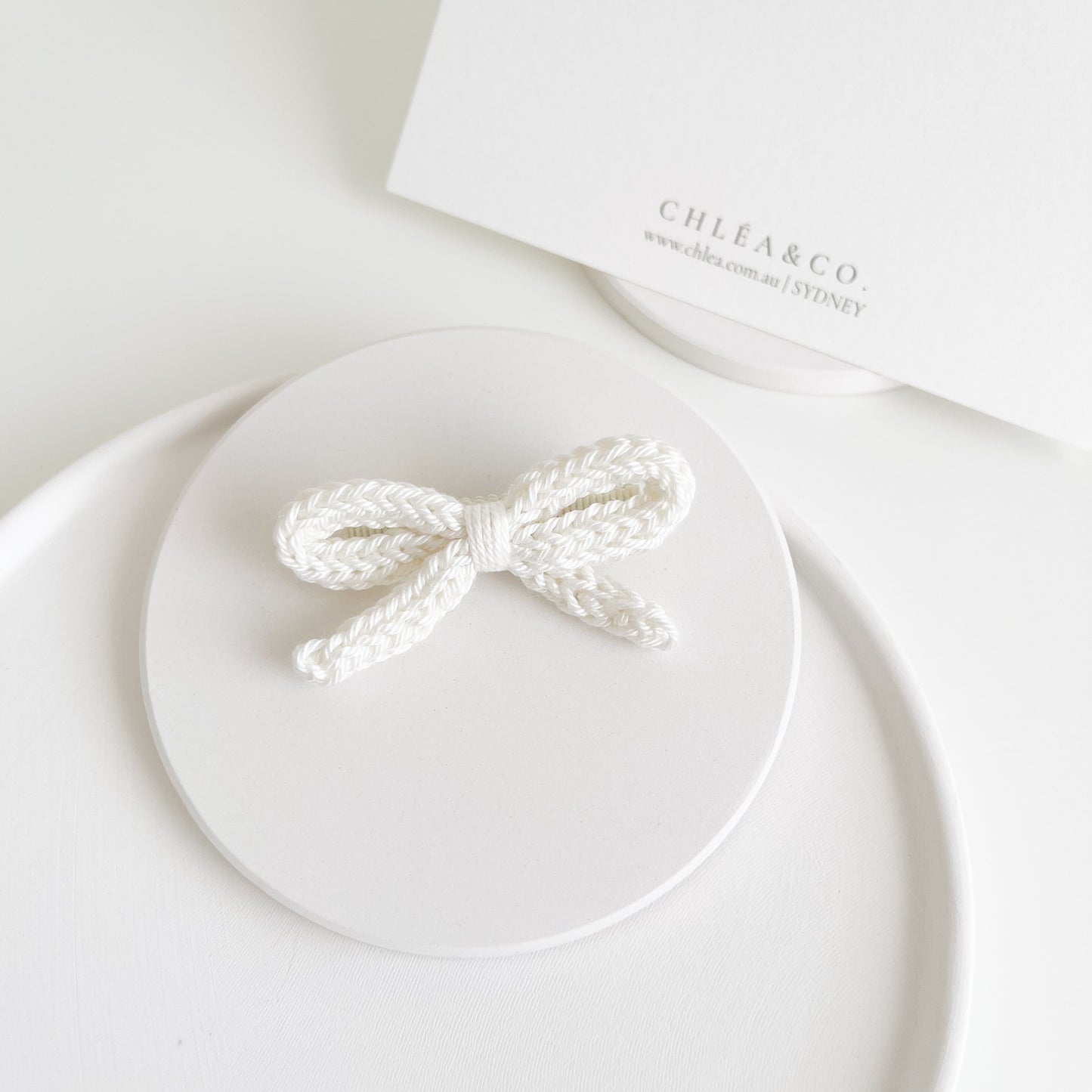 Soleil Bow Crochet Clip