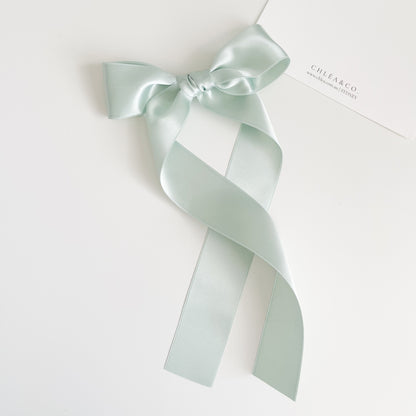 Signature Satin Long Tail Bow | Large