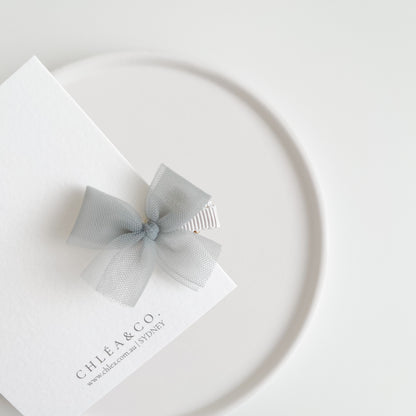 Petite Ballerina Tulle Bow Clip