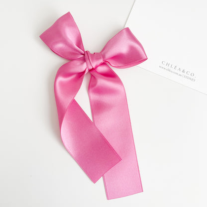 Signature Satin Long Tail Bow |  Petite XL