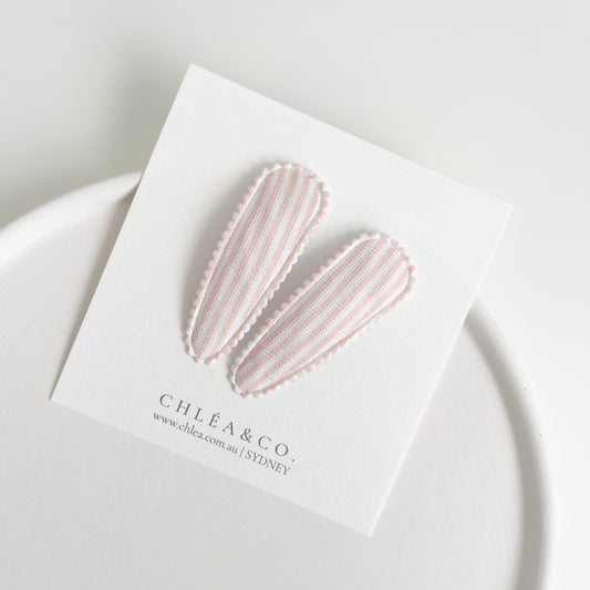 Lyla Fabric Covered Snap Clip