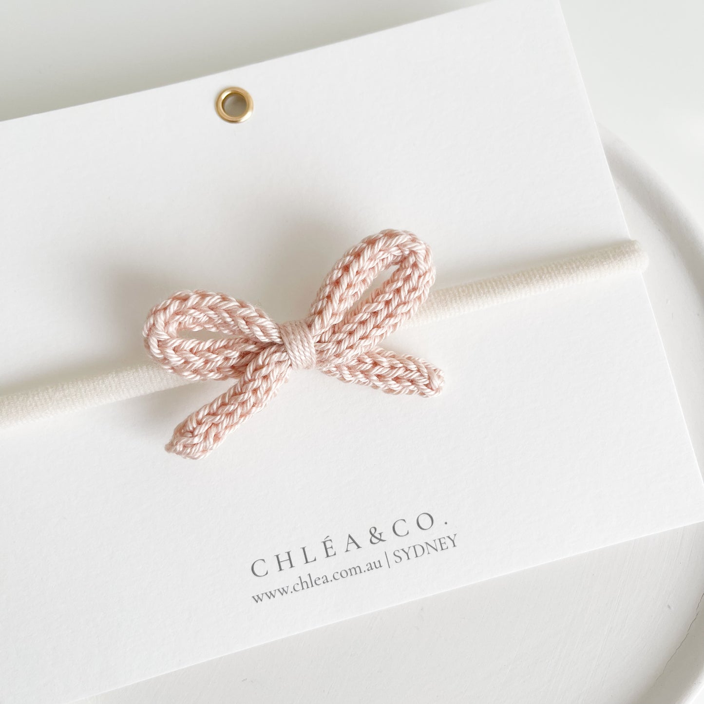 Soleil Bow Crochet Headband