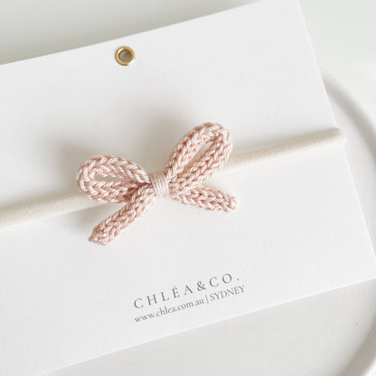 Soleil Bow Crochet Headband