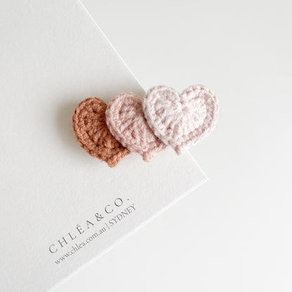 Petite Sweetheart Crochet Clip