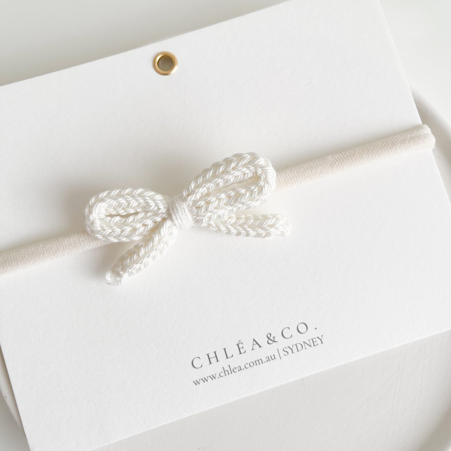 Soleil Bow Crochet Headband