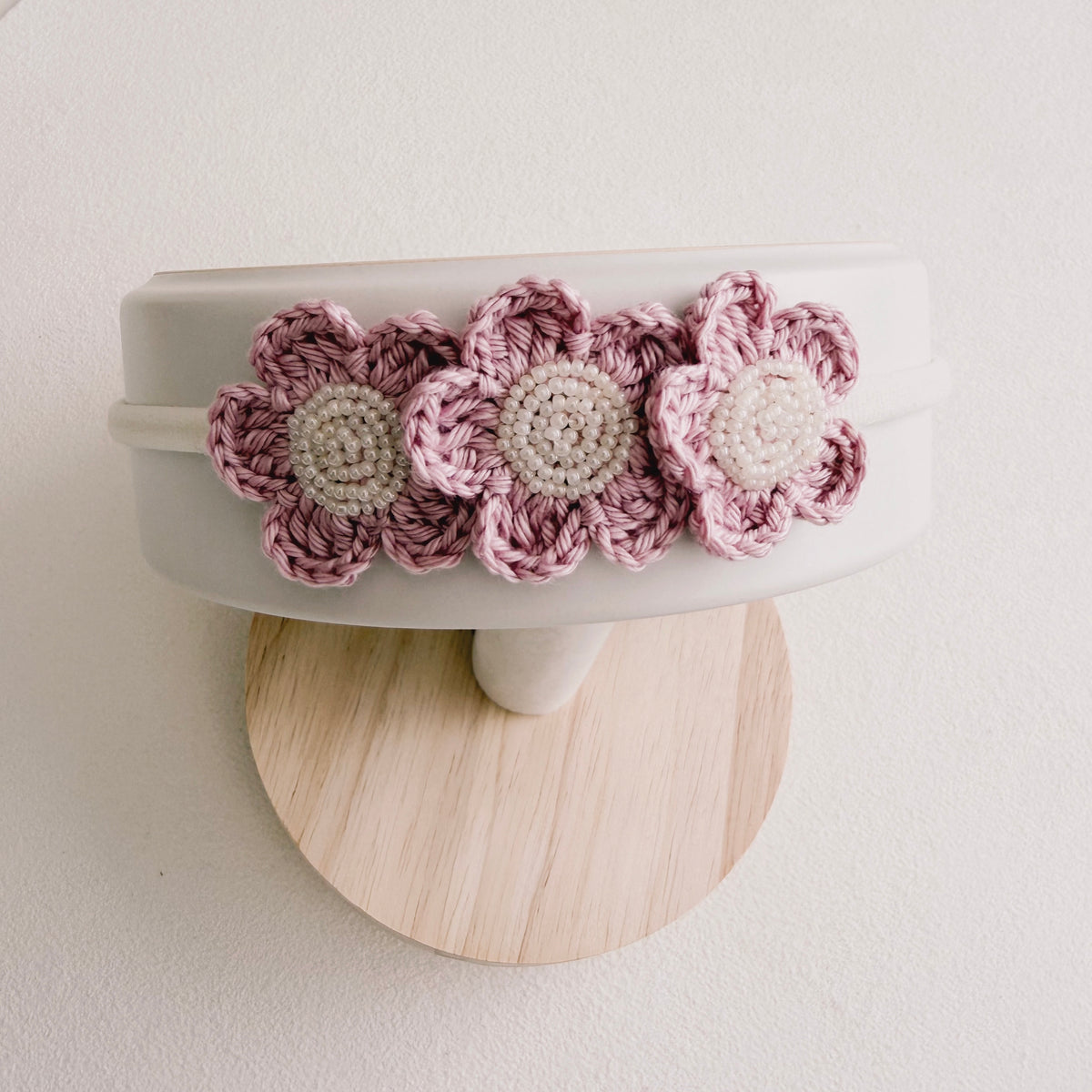 Grace Floral Crochet Baby Headband