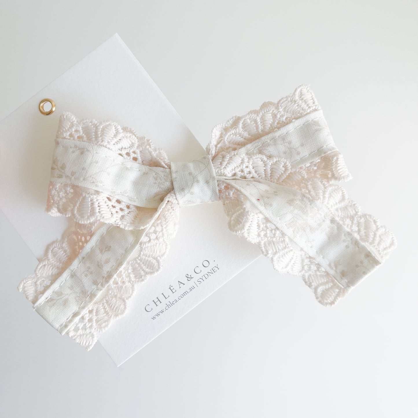 Elena Lace Classic Bow