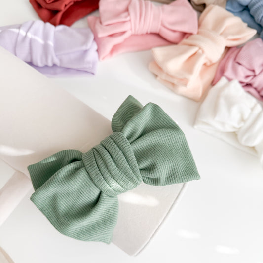 Double Bow Oversized Topknot Baby Headband