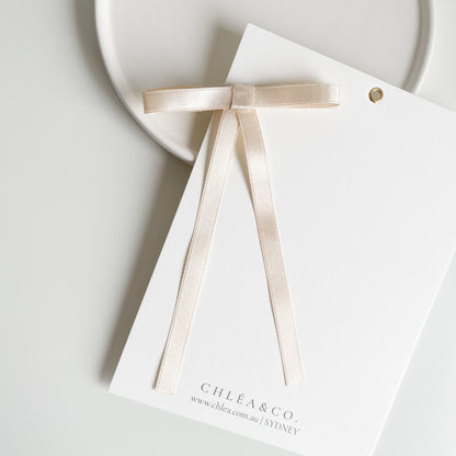 Petite Satin Long Tail Bow (2 Tails)