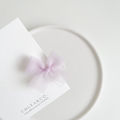 Petite Ballerina Tulle Bow Clip