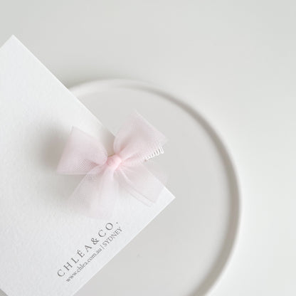 Petite Ballerina Tulle Bow Clip