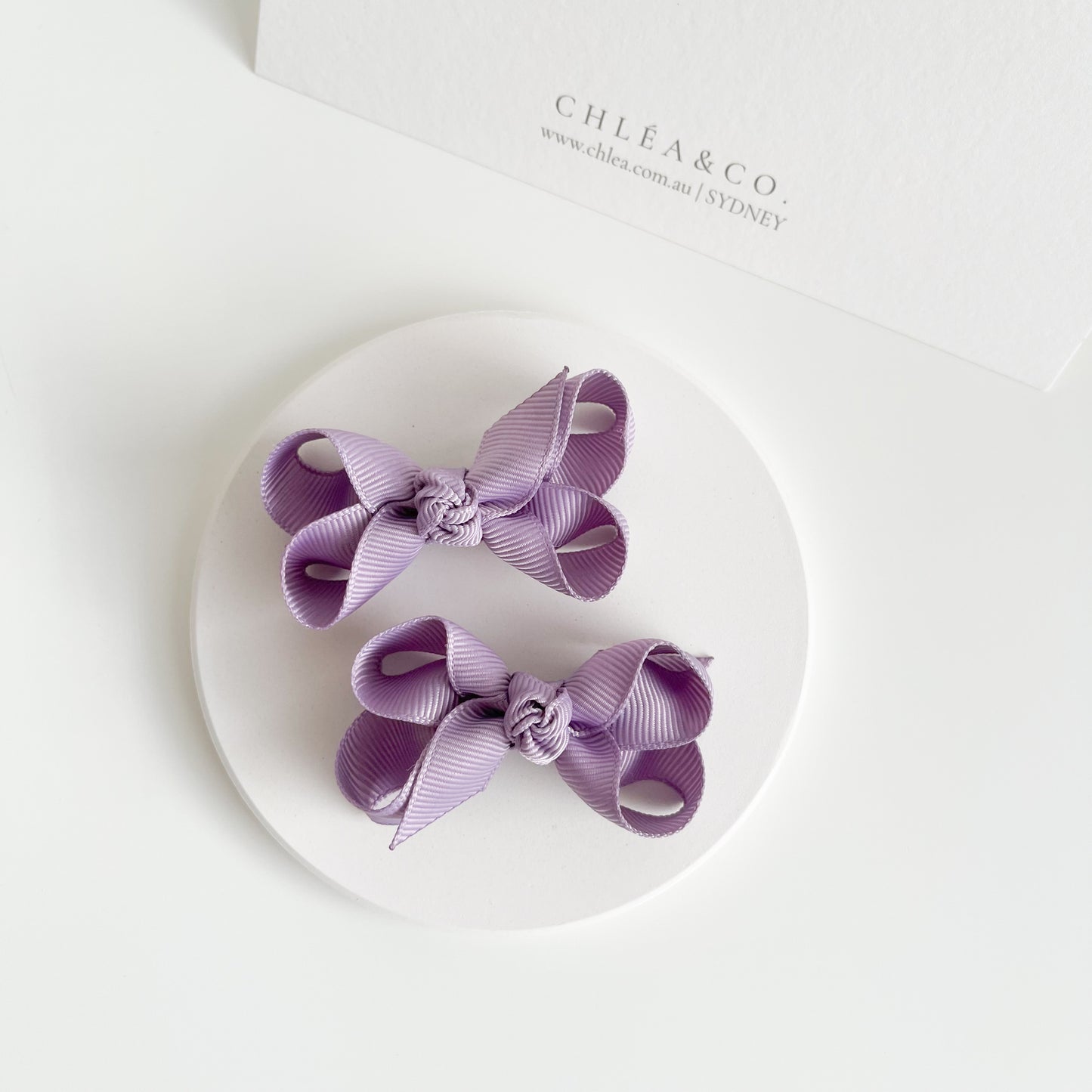 Petite Emilia Pigtail Bow Set