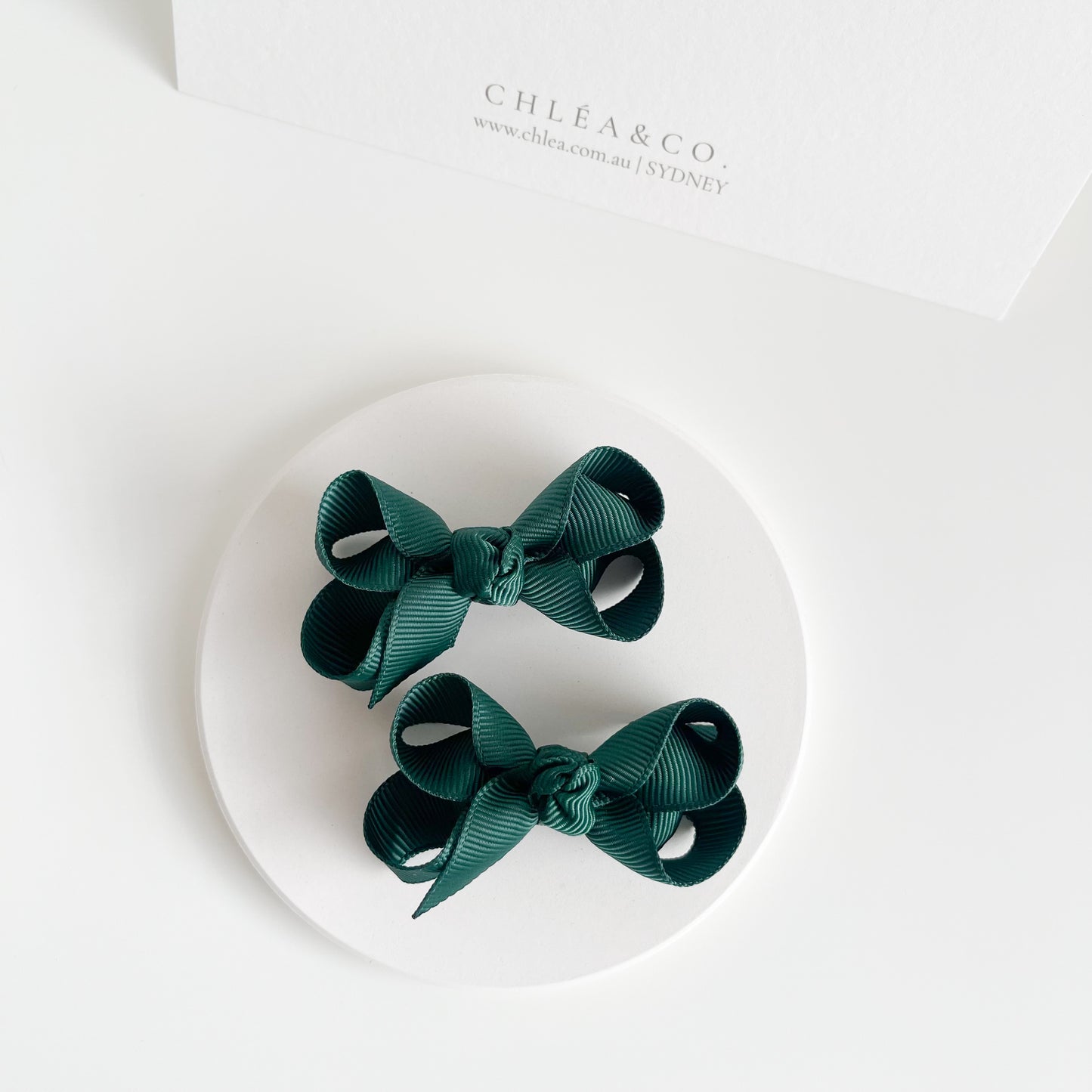 Petite Emilia Pigtail Bow Set