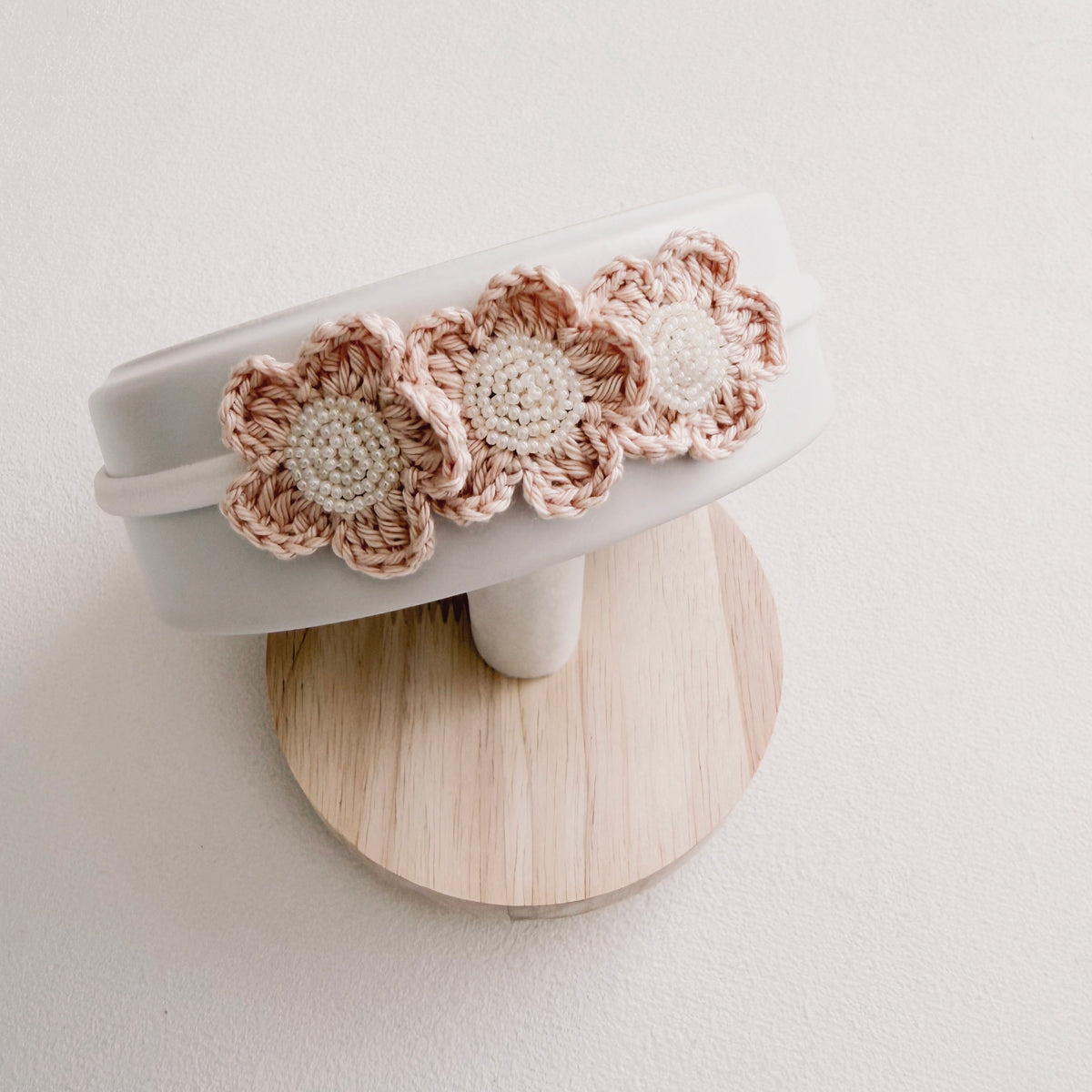 Grace Floral Crochet Baby Headband