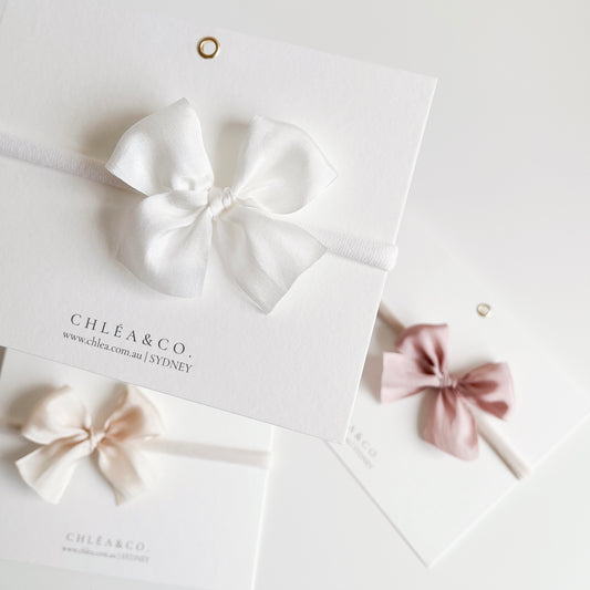 Alivia Silk Bow Headband