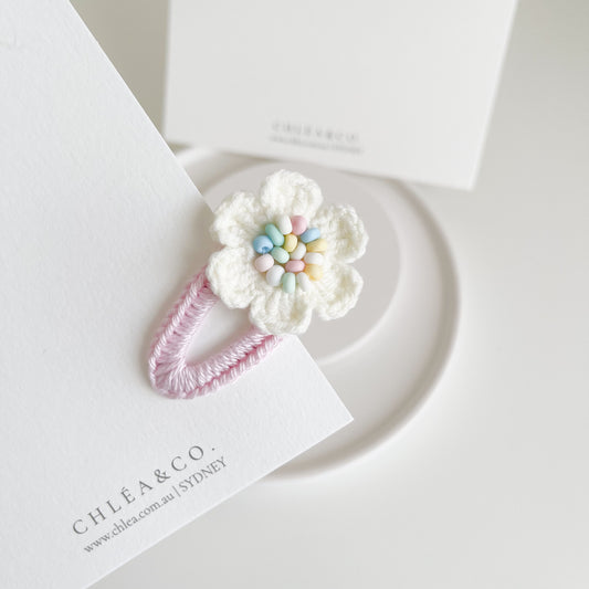 Confetti Petal Crochet Clip