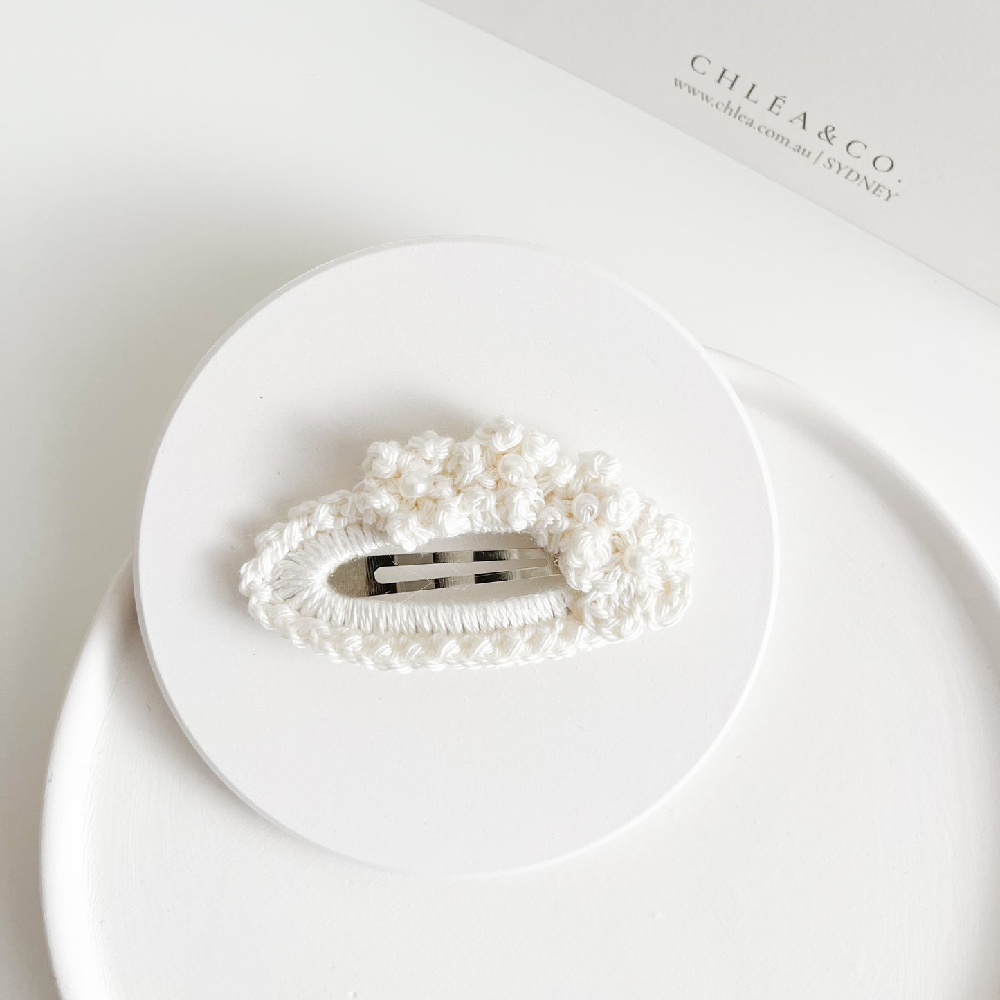 Sophie Pearl Crochet Clip