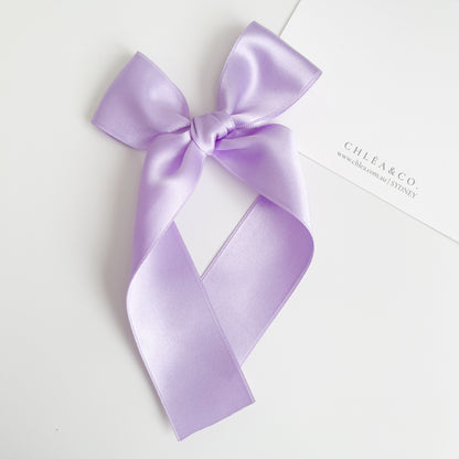 Signature Satin Long Tail Bow |  Petite XL