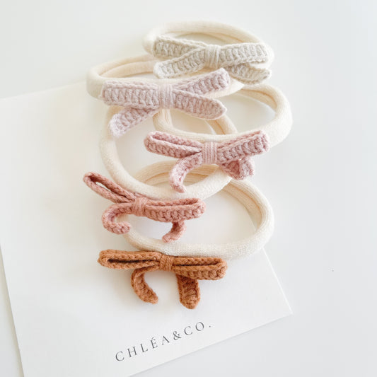 Liana Crochet Bow Headband